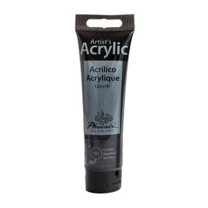 Farba akrylowa Phoenix 125ml, Czarny - Ivory Black
